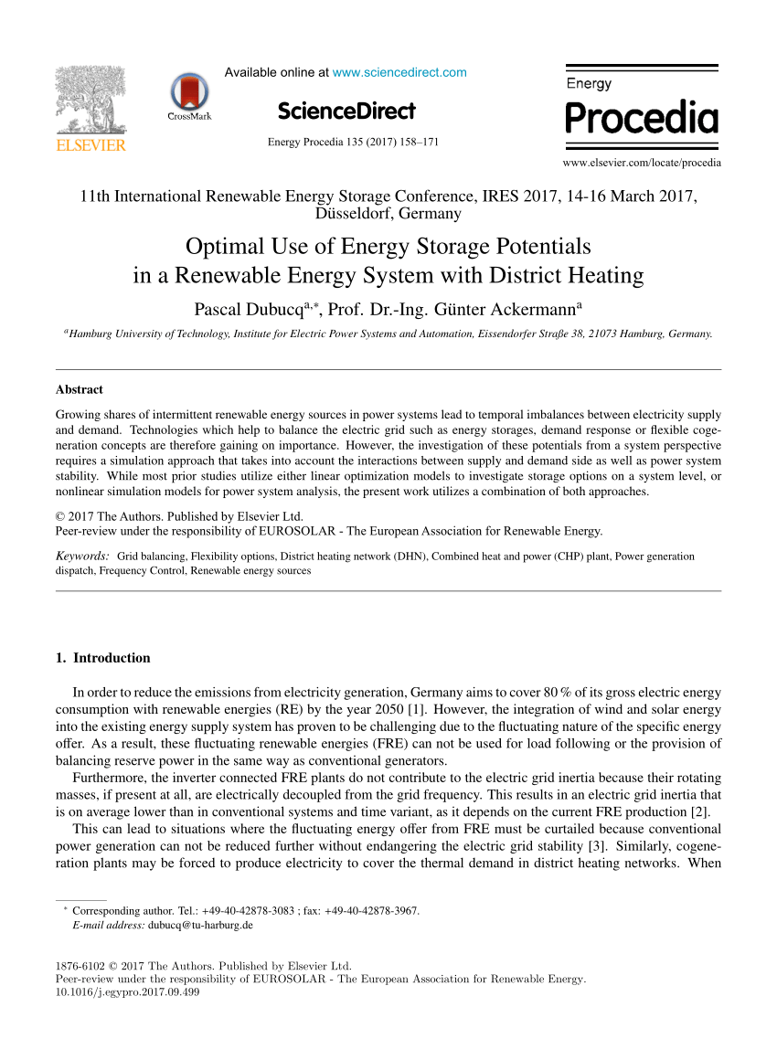 pdf-optimal-use-of-energy-storage-potentials-in-a-renewable-energy