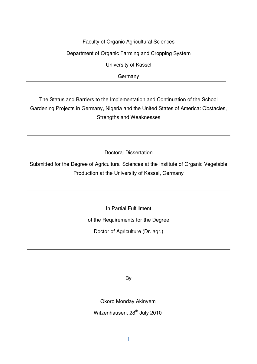 dissertation thesis pdf
