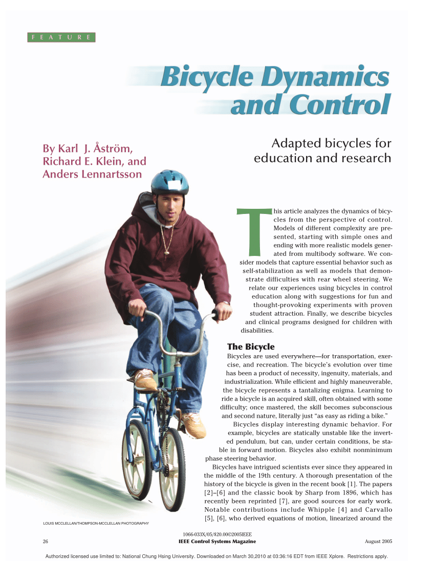 Bicycle and motorcycle dynamics - Wikipedia