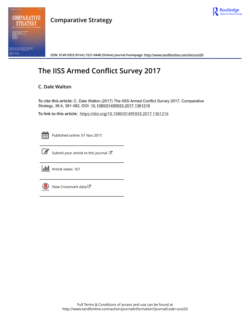 armed conflict database iiss