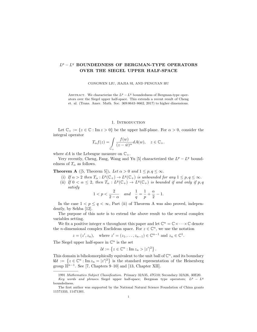 [PDF] L^p-L^q$ boundedness of Bergman-type operators over the Siegel ...