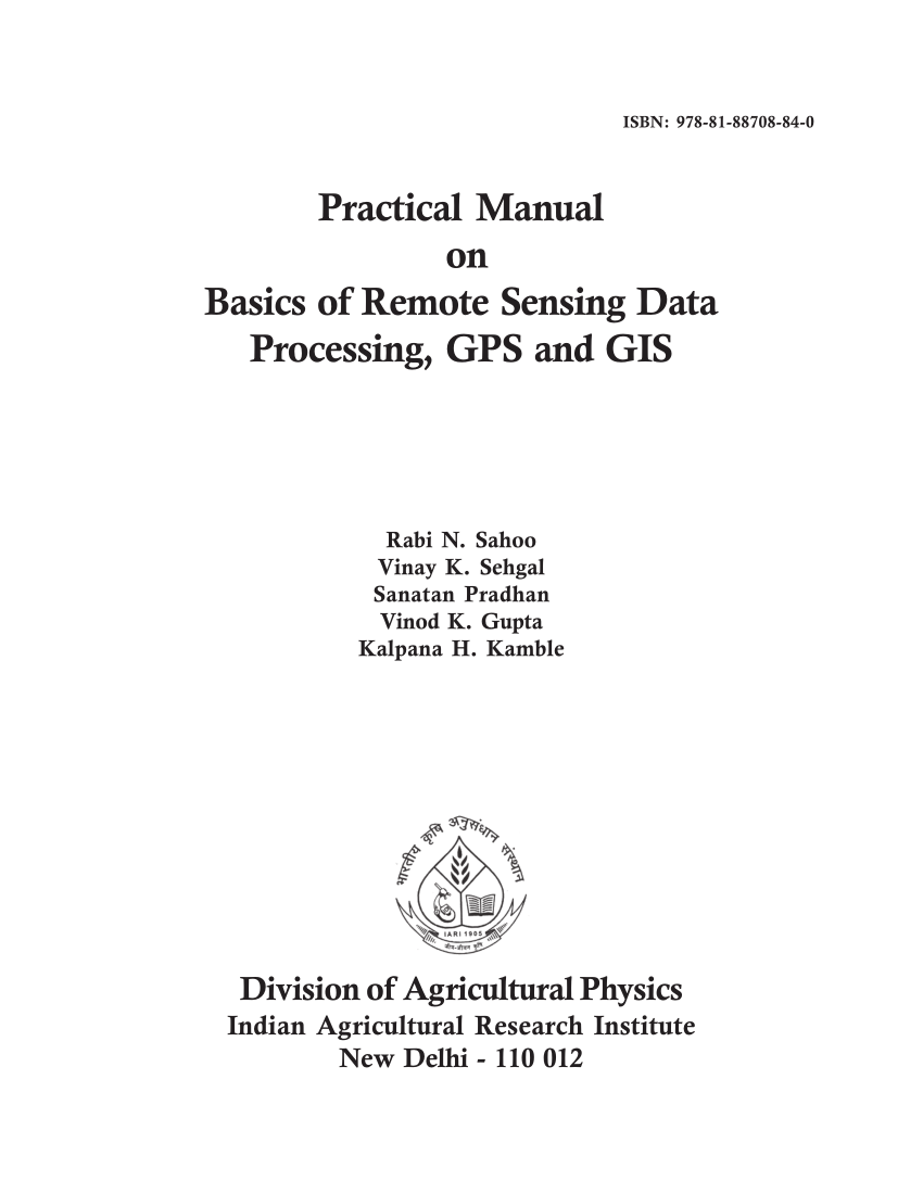Pdf Practical Manual On Basics Of Remote Sensing Data Processing Images, Photos, Reviews