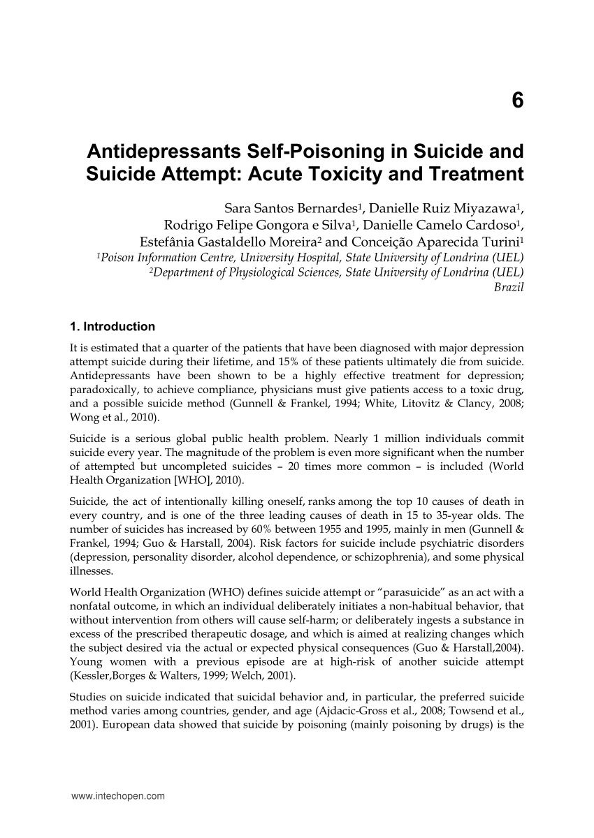 When Treatment Kills Antidepressants and Suicide
