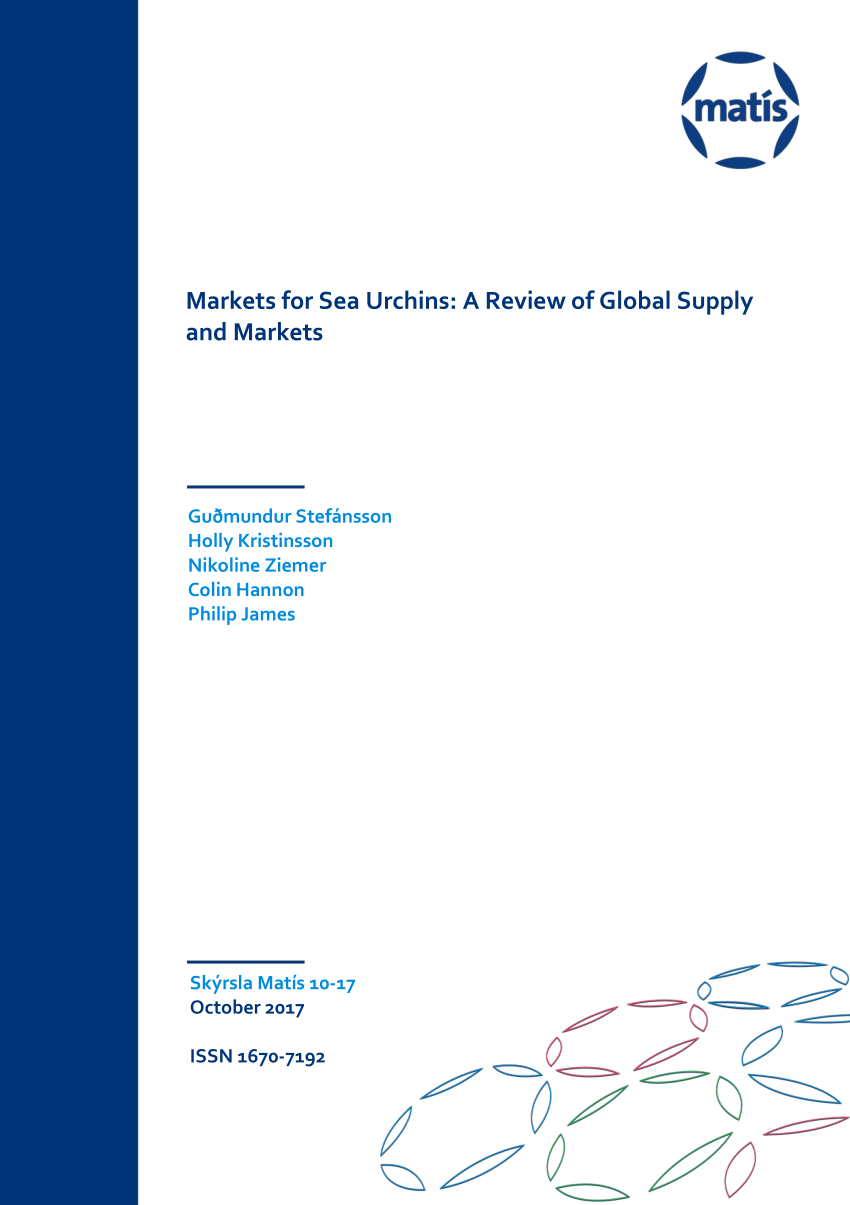 PDF) Markets for Sea Urchins: A Review of Global Supply and Markets