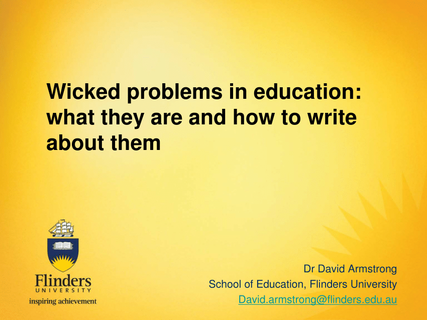 what is a wicked problem in education