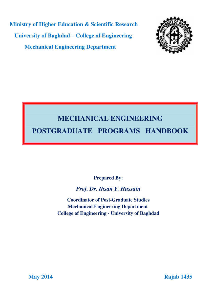 mechanical engineering project thesis pdf
