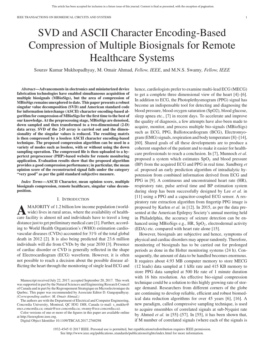 Pdf Svd And Ascii Character Encoding Based Compression Of