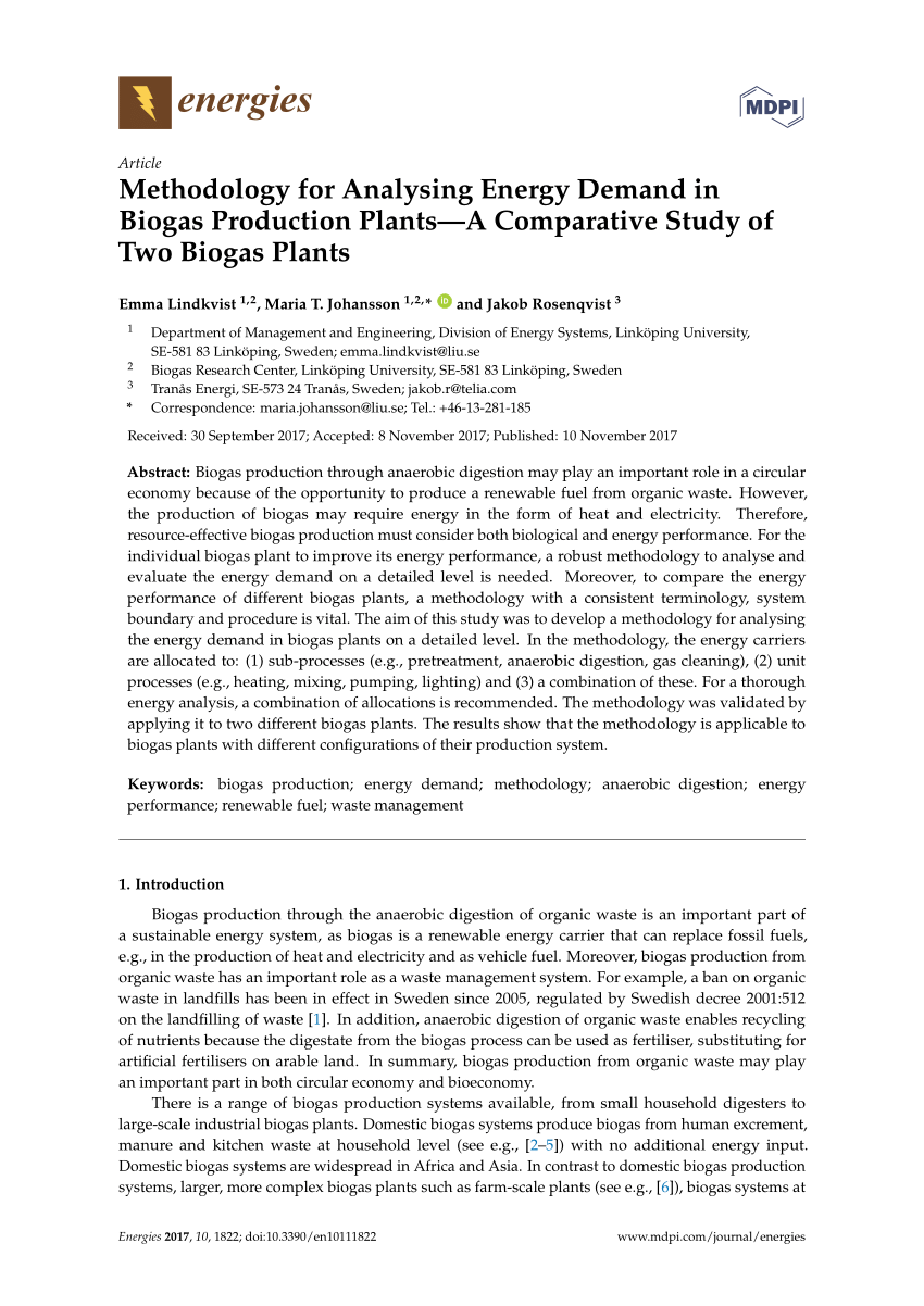 biogas plant research paper