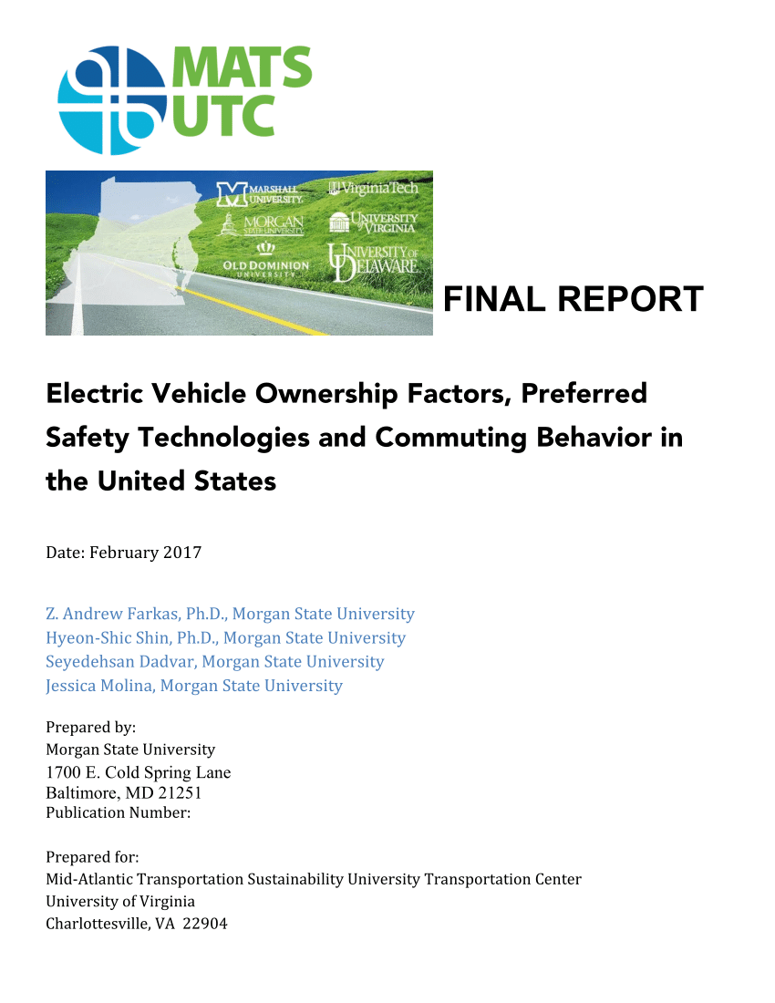 (PDF) Electric Vehicle Ownership Factors, Preferred Safety Technologies