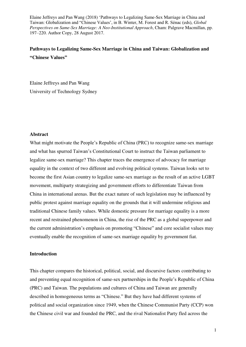 thesis statement for research paper on same sex marriage