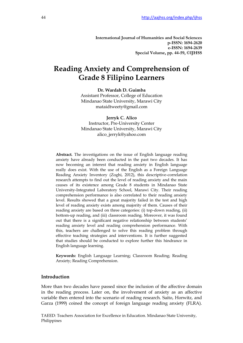research study about reading comprehension in the philippines