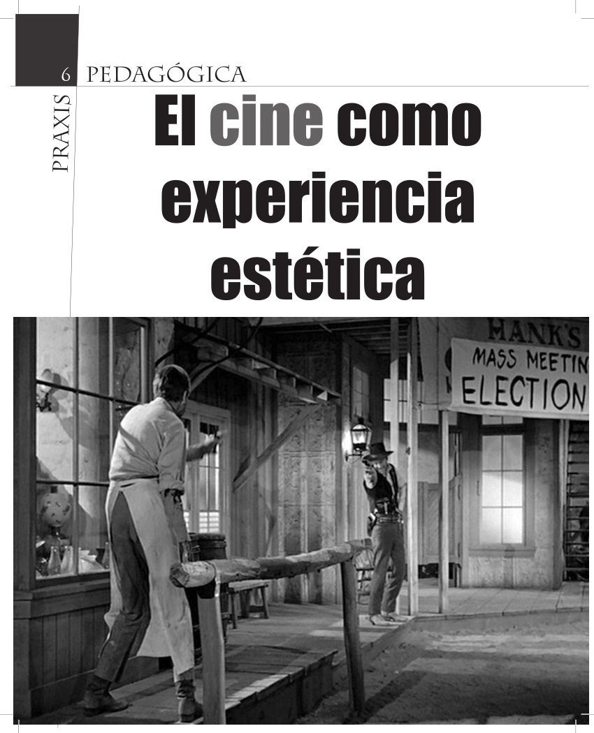 ayudante Desnatar Fielmente PDF) El cine como experiencia estética