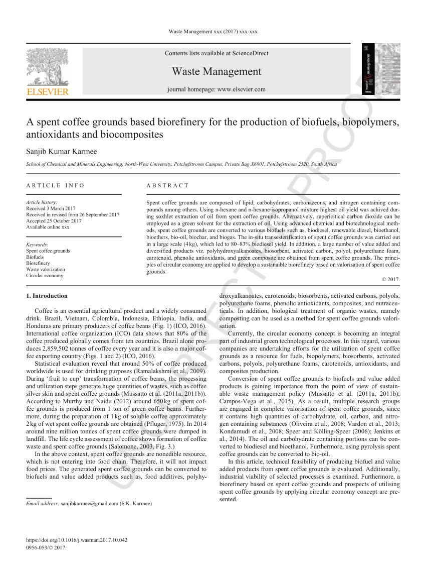 Complete Utilization of Spent Coffee Grounds To Produce Biodiesel, Bio-Oil,  and Biochar