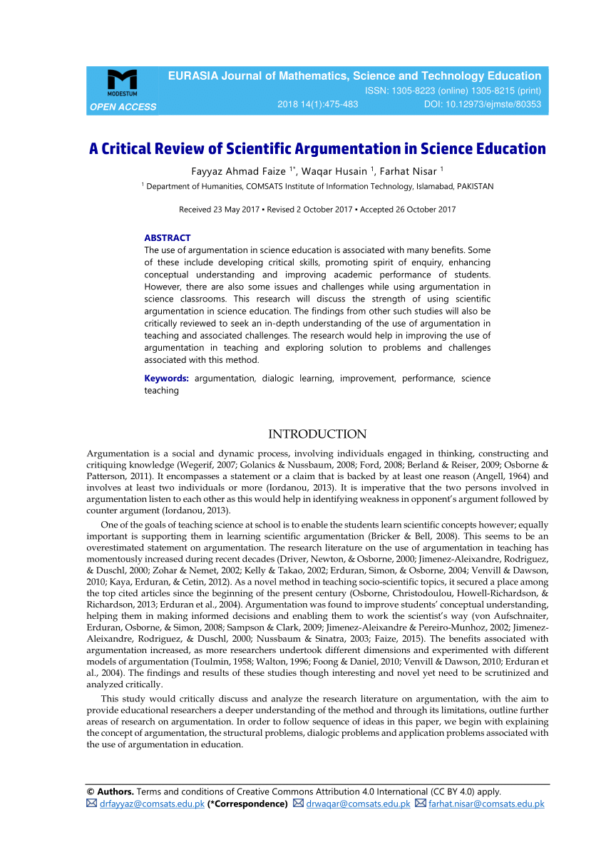 scientific article about education