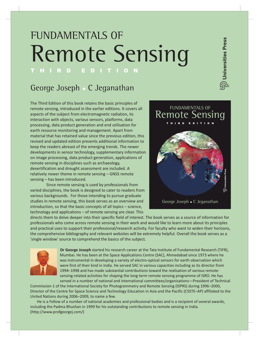 remote sensing and its applications by lra narayana