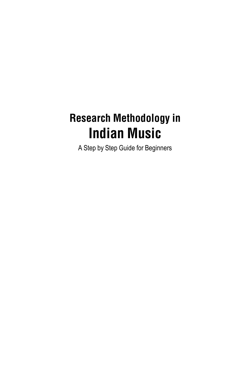 pdf-research-methodology-in-indian-music-step-by-step-guide-for
