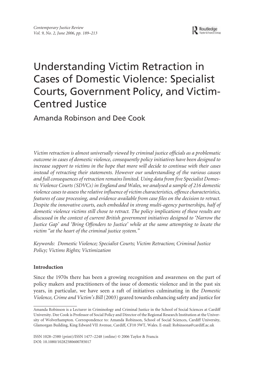 prosecuting domestic violence without victim participation
