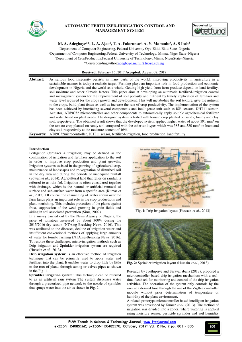 (PDF) AUTOMATIC FERTILIZED-IRRIGATION CONTROL AND MANAGEMENT SYSTEM