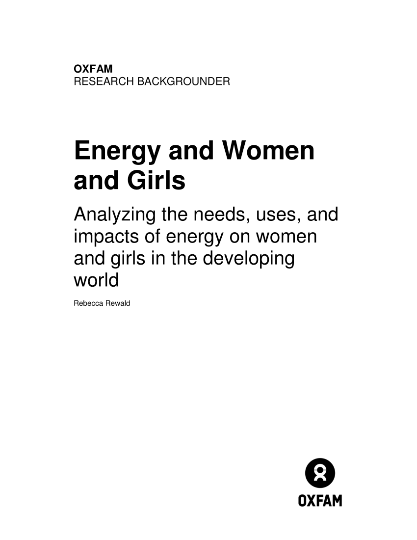 Women, Energy, and Economic Empowerment