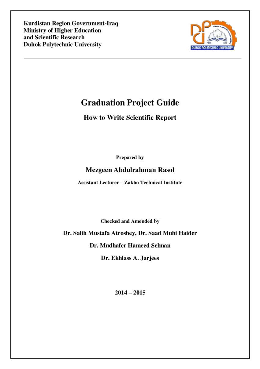 university graduation thesis