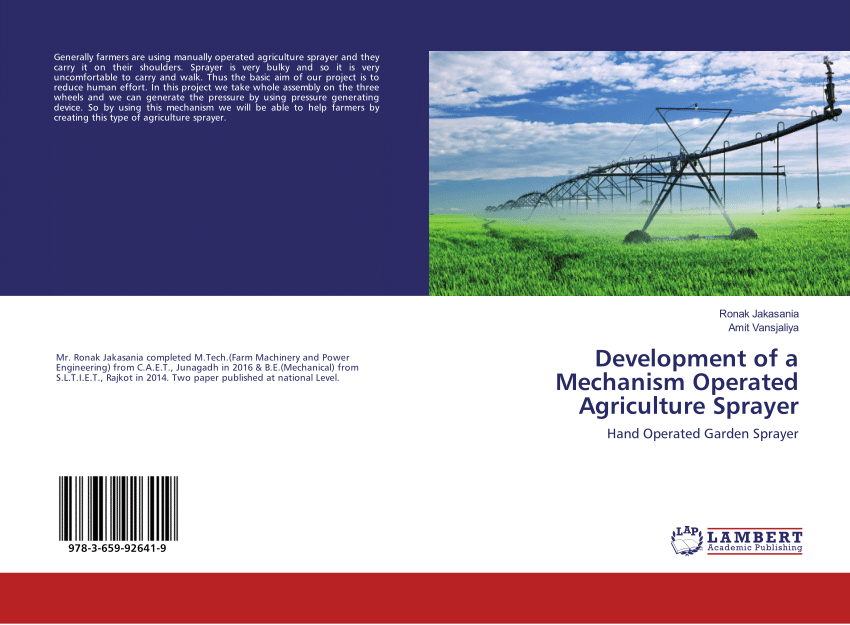 PDF Development Of A Mechanism Operated Agriculture Sprayer   Largepreview 