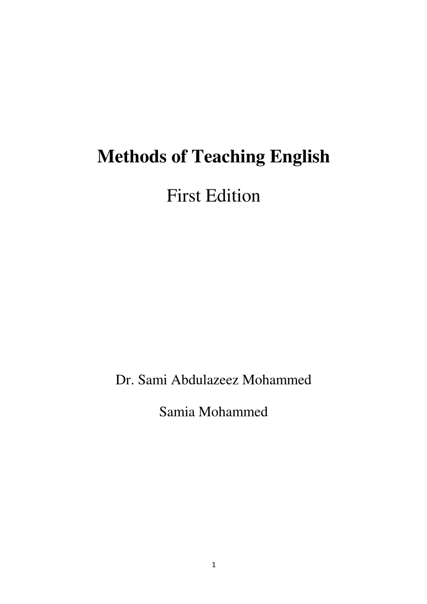 thesis about teaching english pdf
