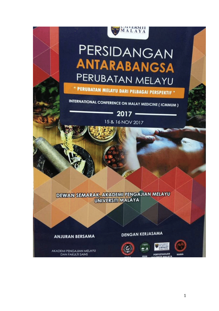 Pdf Pemuliharaan Pengubatan Melayu Dalam Perspektif Akta Warisan Kebangsaan 2005 Akta 645