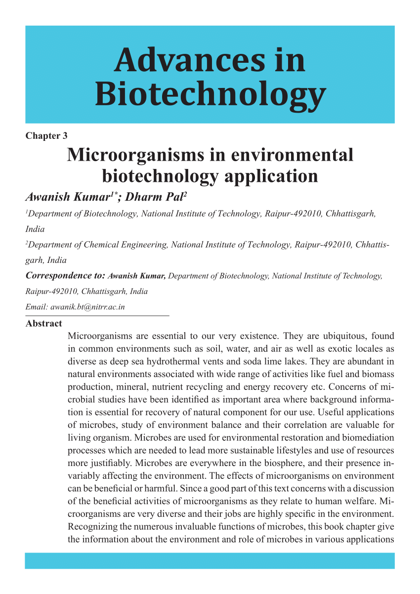 research article of biotechnology
