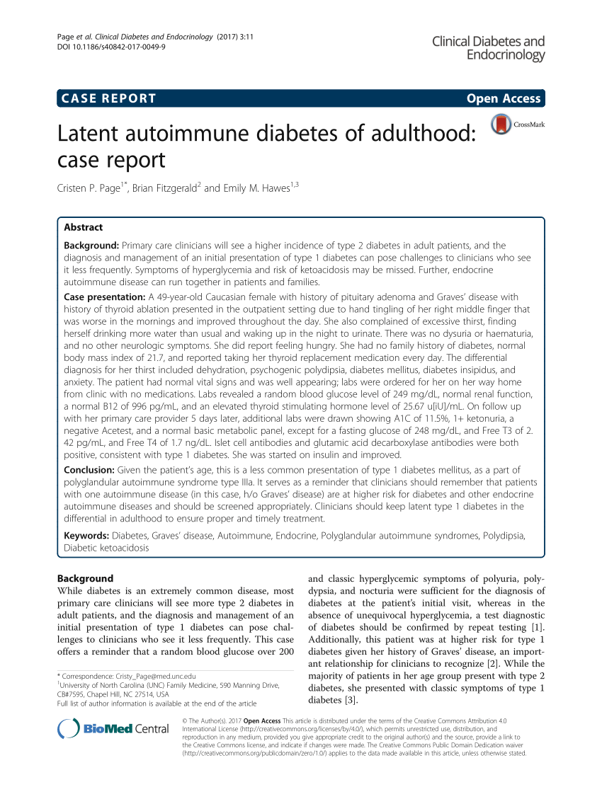 autoimmune diabetes case study