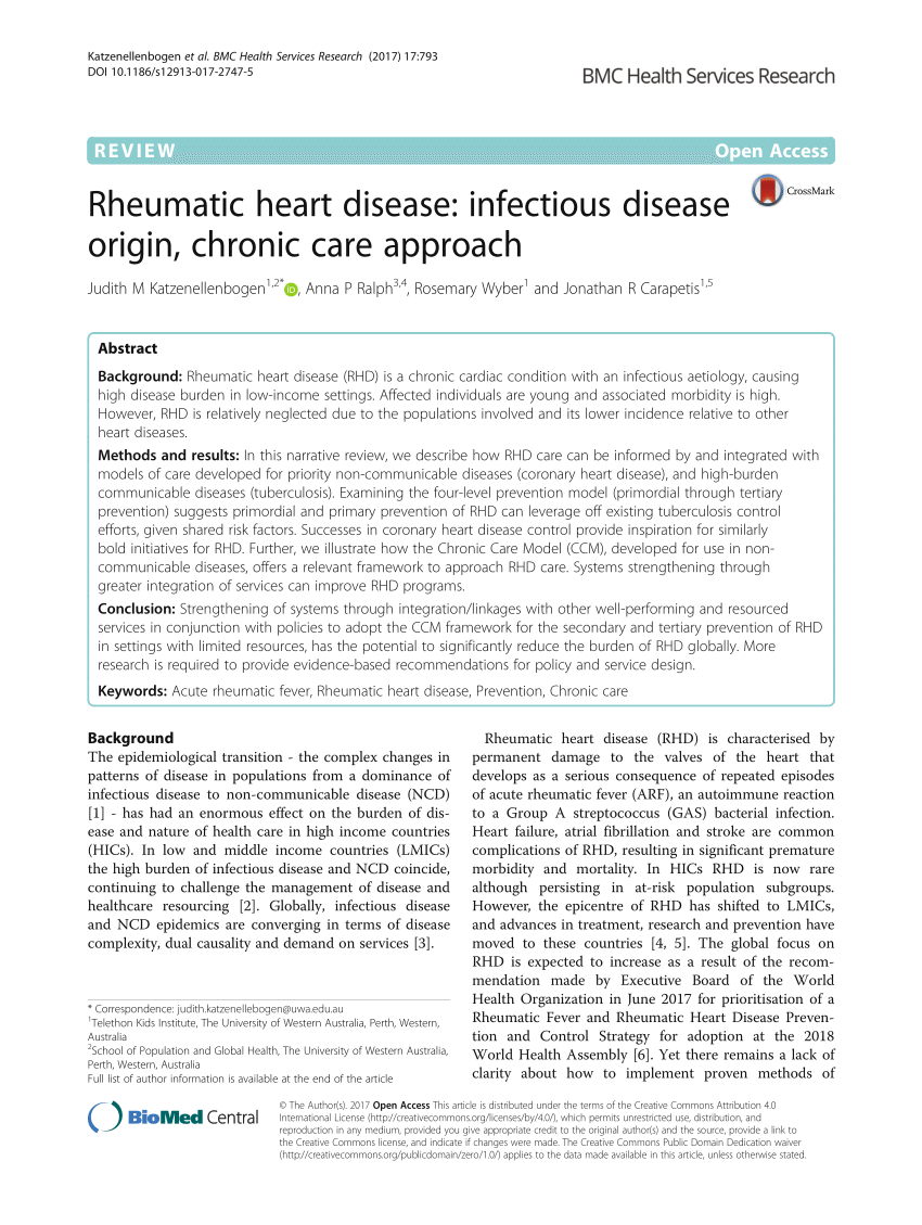 rheumatic heart disease research paper