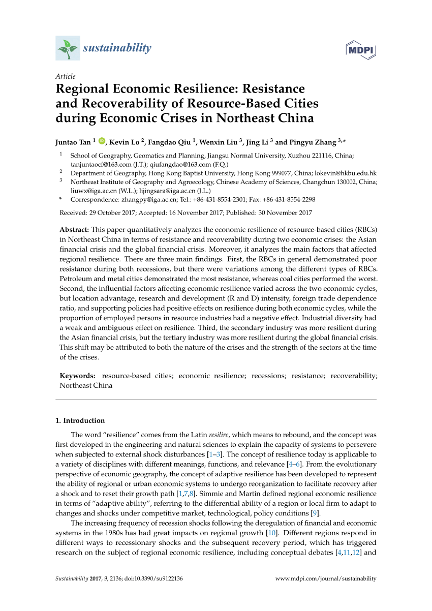 thesis on economic resilience