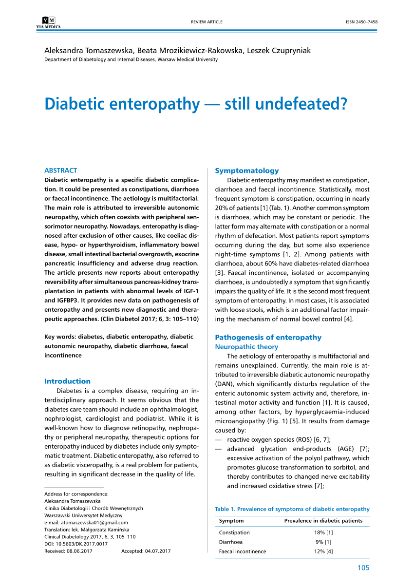 diabetic enteropathy