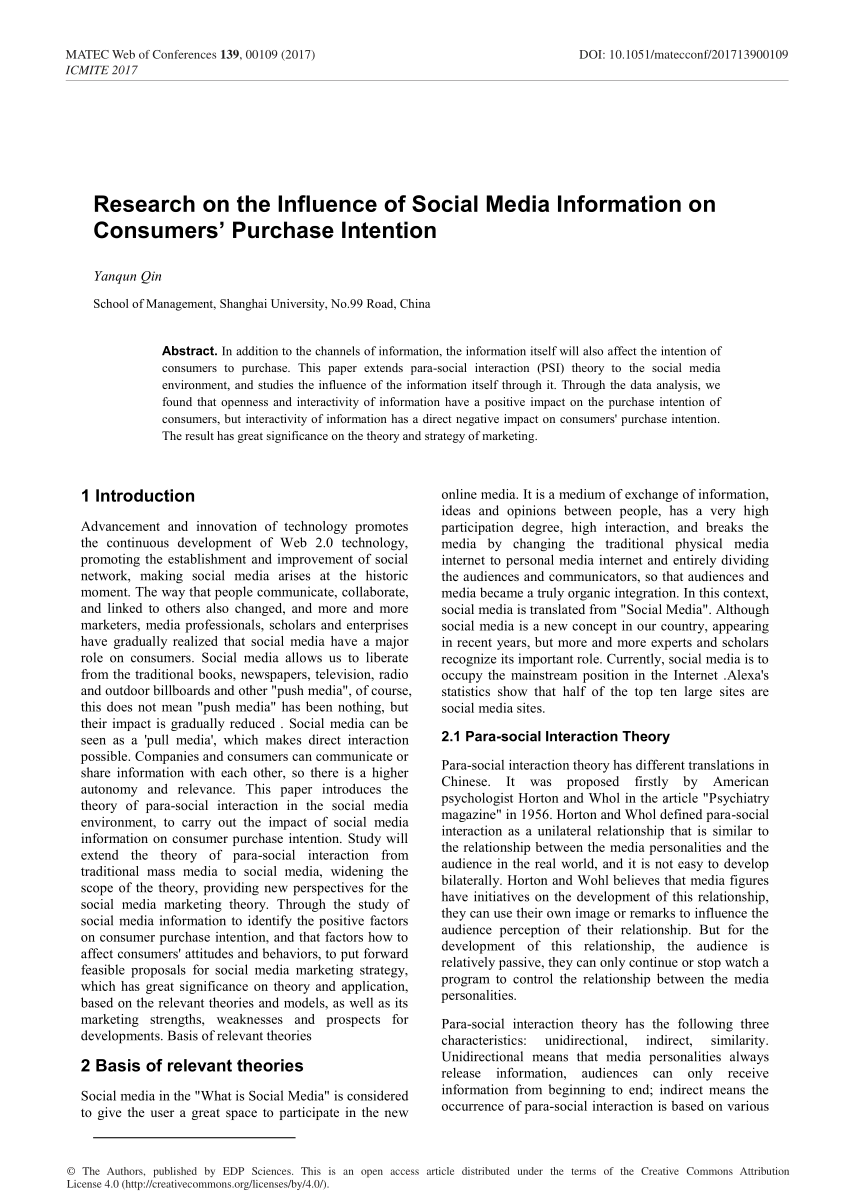 research proposal on media influence