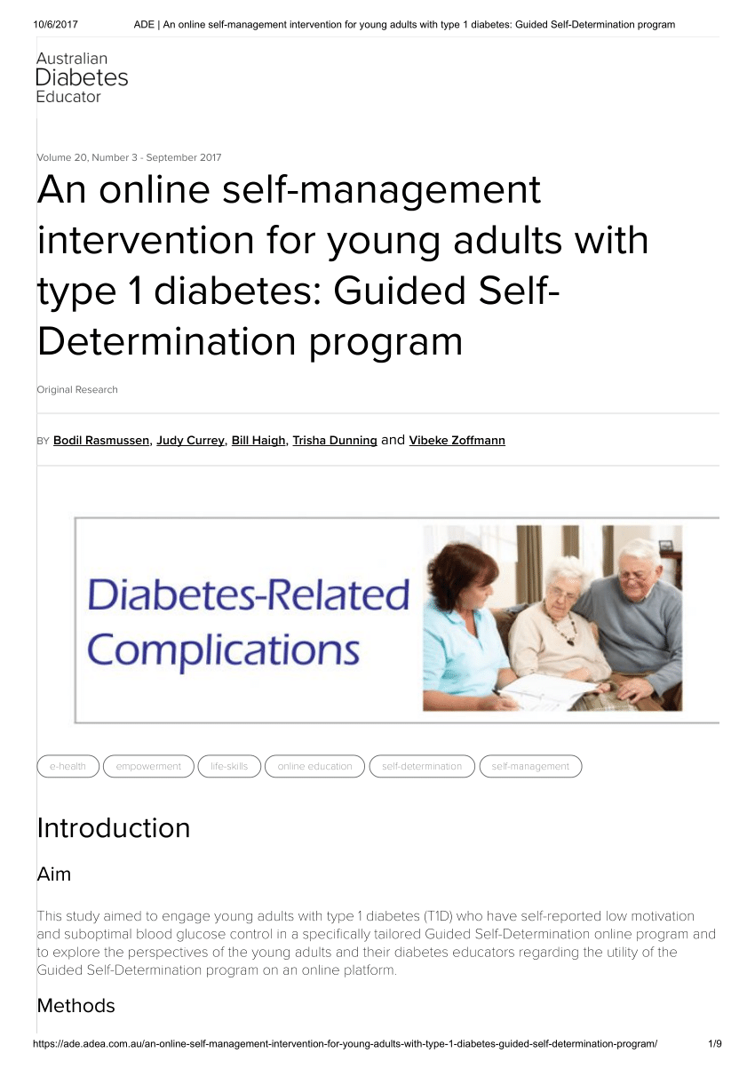 free diabetes courses online australia gép tüneteket és a cukorbetegség kezelésében
