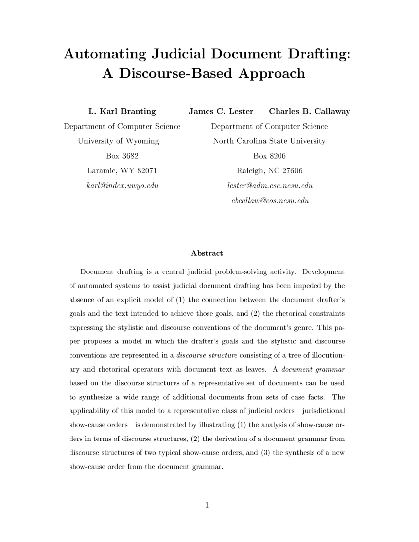 PDF) Judicial Applications of Artificial Intelligence