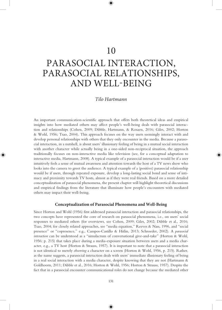 Parasozial definition