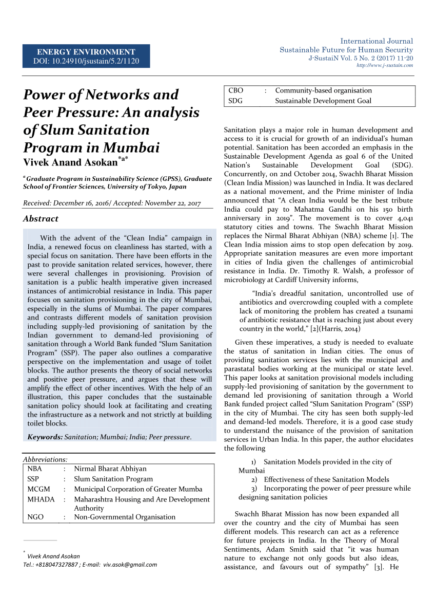 peer pressure research paper pdf