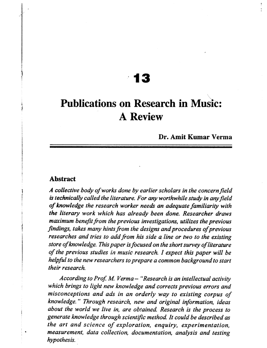 music business research papers