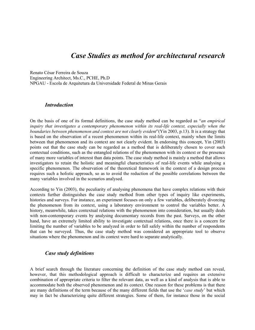 research paper architecture pdf
