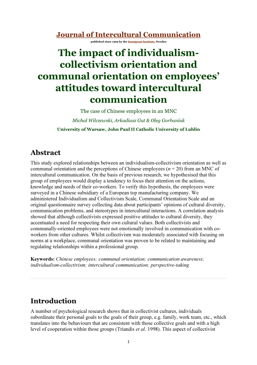 research paper about intercultural communication