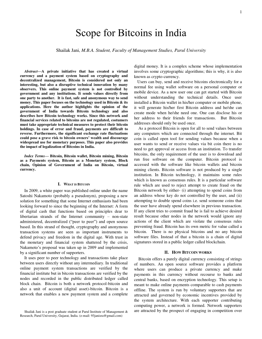 research paper on bitcoin