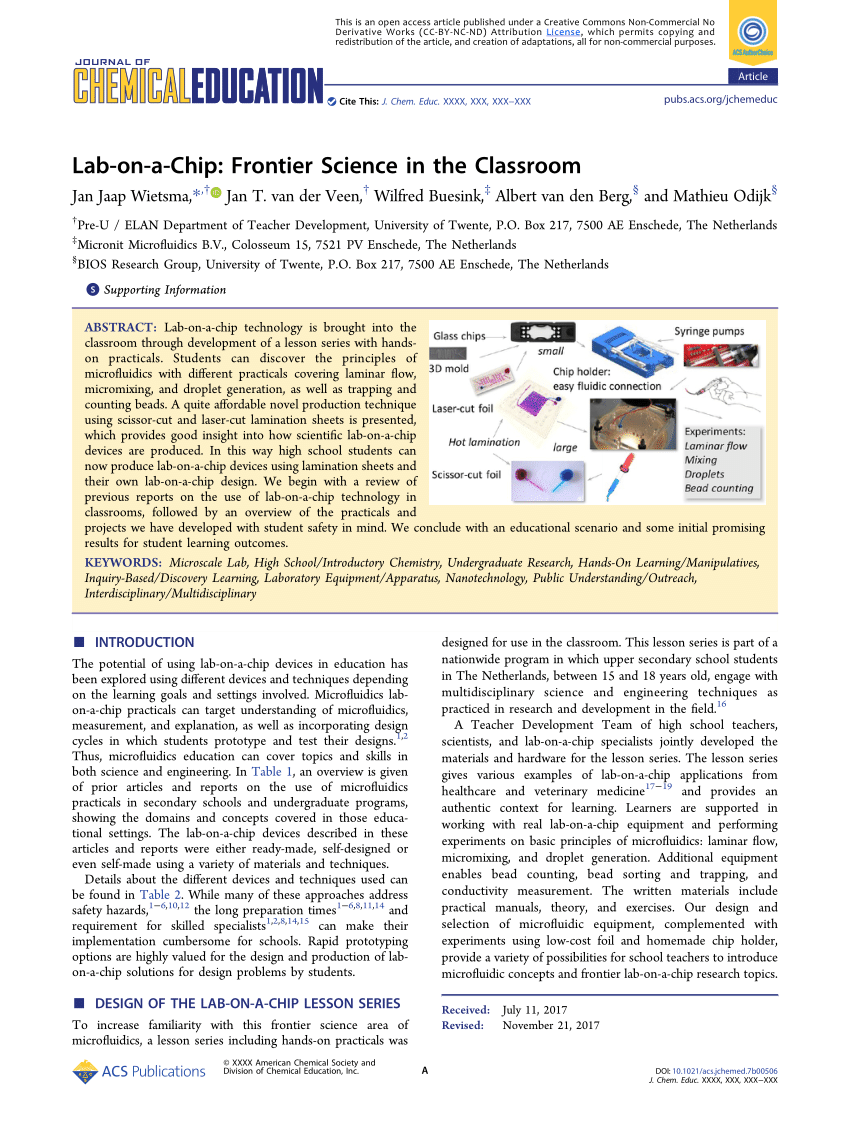 research paper on lab on chip