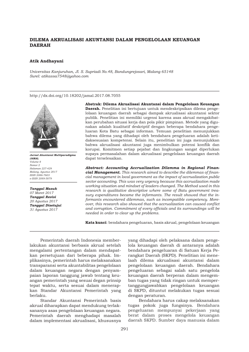 Download skripsi akuntansi keuangan daerah. Analis 