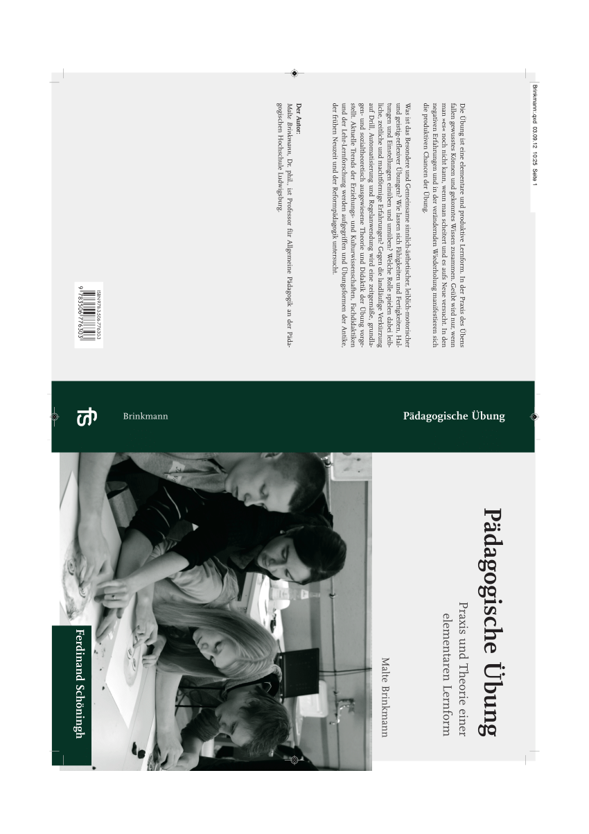 PDF) Pädagogische Übung: Praxis und Theorie einer elementaren Lernform