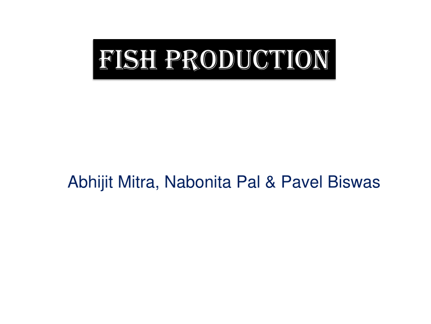 (PDF) FISH PRODUCTION