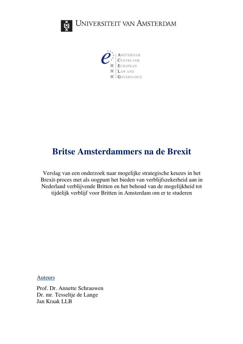 PDF) Britse Amsterdammers na de Brexit