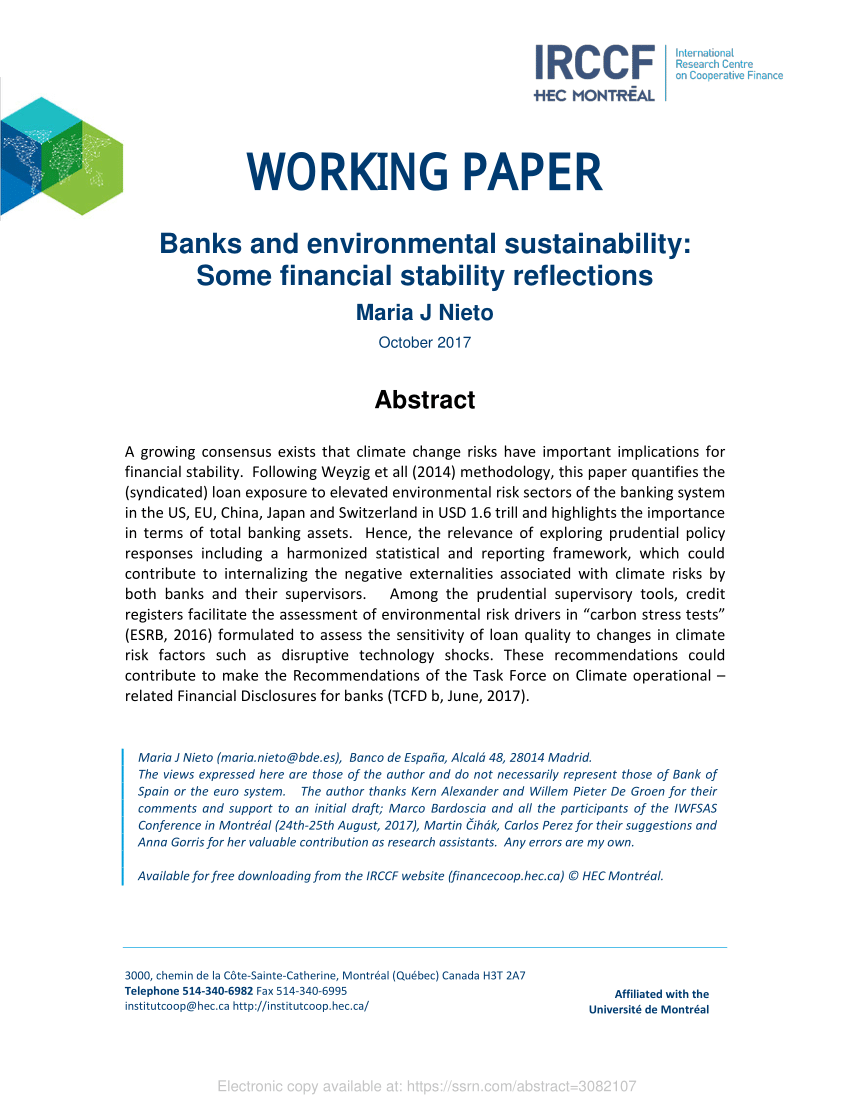 research paper on financial sustainability