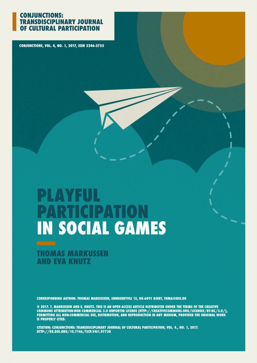 Pdf Playful Participation In Social Games