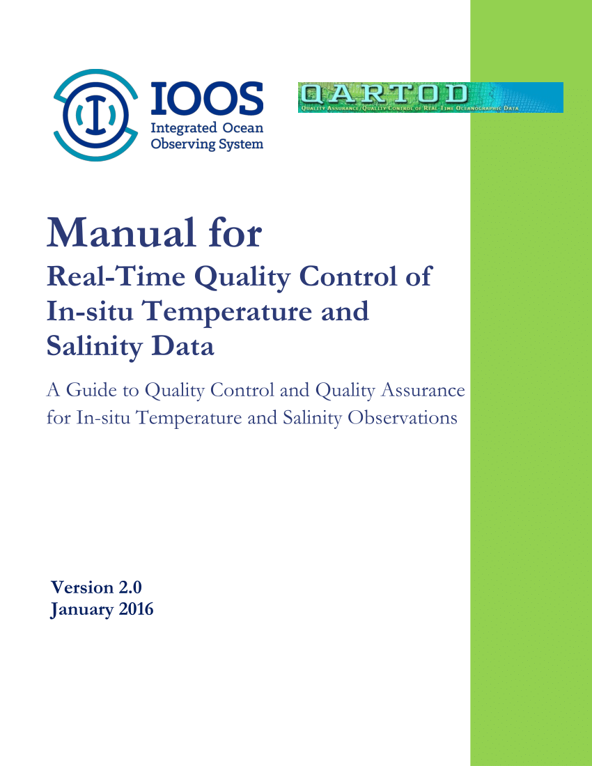 PDF) Manual for Real-Time Quality Control of In-situ Temperature ...