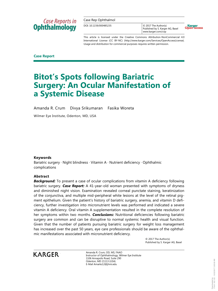 Management of Bitot's Spots - American Academy of Ophthalmology